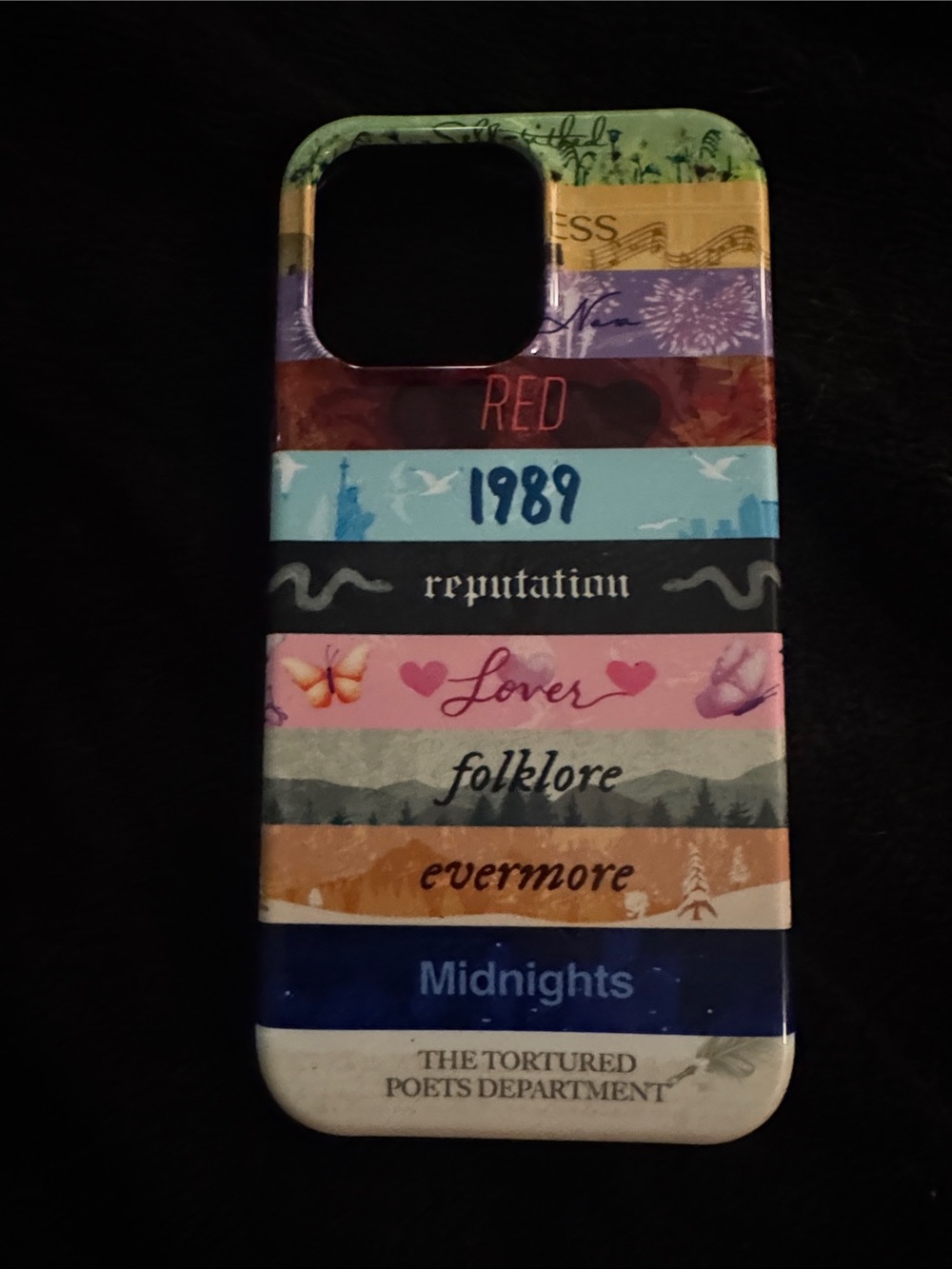 Taylor Swift Themed Multicolor Phone Case - Pink Accent Iphone 15 pro max